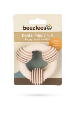Beeztees Yavru Köpek Diş Oyuncağı, İçi Dolu Halka, Kauçuk, Pembe, 8cm - 4
