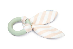 Beeztees Yavru Köpek Diş Oyuncağı, İçi Dolu Halka ve Kumaş, Kauçuk, Yeşil, 8,5cm - 1