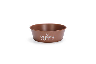 Beeztees Yavru Köpek Mama Su Kabı, Paslanmaz Çelik, Kaymaz Taban, Kiremit, 13cm, 470ml - 1