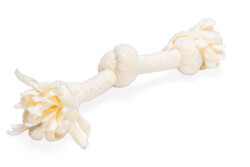 Beeztees Yavru Köpek Oyuncağı, Çift Düğümlü Diş İpi, Peluş, Pembe, 30x6x4,5cm - Beeztees