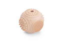 Beeztees Yavru Köpek Oyuncağı, Diş Kaşıma ve Masaj Topu, Kauçuk, Pembe, 5cm - 1
