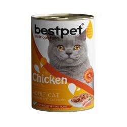 Bestpet Tavuklu Yetişkin Kedi Konservesi 400 gr - Bestpet