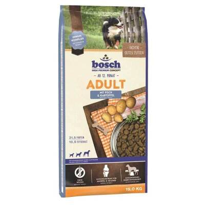 Bosch Balıklı Patatesli Yetişkin Kuru Köpek Maması 15 kg - 1
