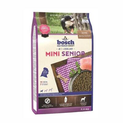 Bosch Mini Senior Kümes Hayvanlı Küçük Irk Yaşlı Köpek Maması 2,5 Kg - 1