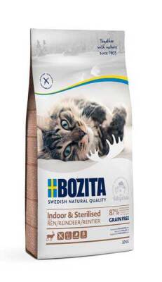 Bozita Indoor Sterilised Tahılsız Geyik Etli Kısırlaştırılmış Yetişkin Kedi Maması 10 kg - 1