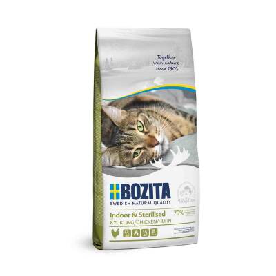 Bozita Indoor Tavuklu Kısırlaştırılmış Yetişkin Kedi Maması 10 kg - 1