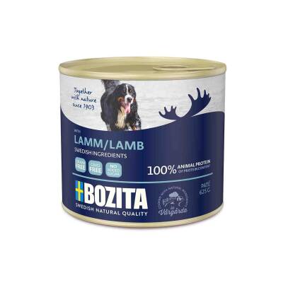 Bozita Natural Tahılsız Kuzu Etli Konserve Yetişkin Köpek Maması 625 gr - 1