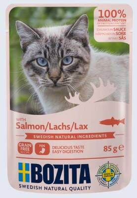 Bozita Tahılsız Somonlu Yetişkin Kedi Konserve Maması 85 gr - 1