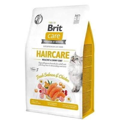 Brit Care Haircare Hypo Allergenic Deri ve Tüy Sağlığı İçin Tahılsız Yetişkin Kedi Maması 2 kg - 1