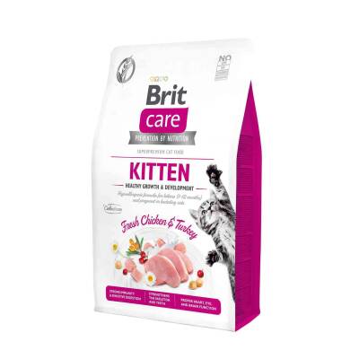 Brit Care Kitten Tahılsız Taze Tavuk Etli Yavru Kedi Maması 2 kg - 1