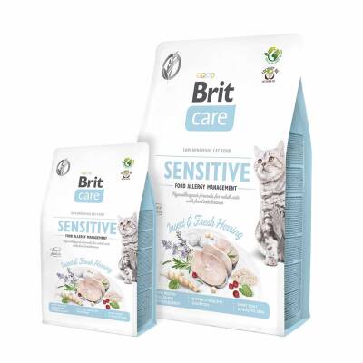 Brit Care Sensitive Hypo-Allergenic Böcek Proteinli Tahılsız Yetişkin Kedi Maması 7 kg - 1