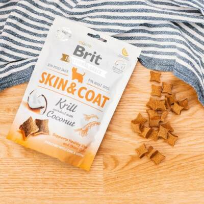 Brit Care Skin & Coat Karides ve Hindistan Cevizli Tüy Sağlığı İçin Köpek Ödülü 150 gr - 1