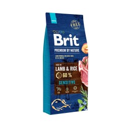 Brit Premium By Nature Sensitive Kuzu Etli Pirinçli Yetişkin Köpek Maması 15 kg - Brit Care