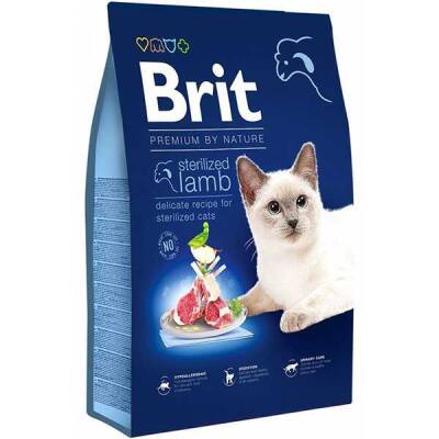 Brit Premium Kısırlaştırılmış Kuzu Etli Yetişkin Kedi Maması 8 kg - 1