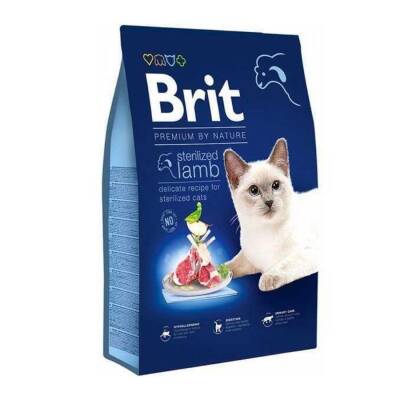 Brit Premium Kısırlaştırılmış Kuzu Etli Yetişkin Kedi Maması 8 kg - 1
