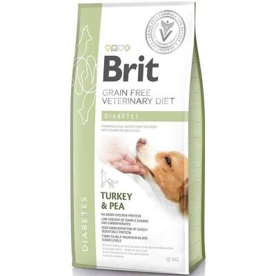 Brit Veterinary Diet Diabetes Diyabet Hastalığı olan Köpekler için Tahılsız Köpek Maması 12 Kg - 1