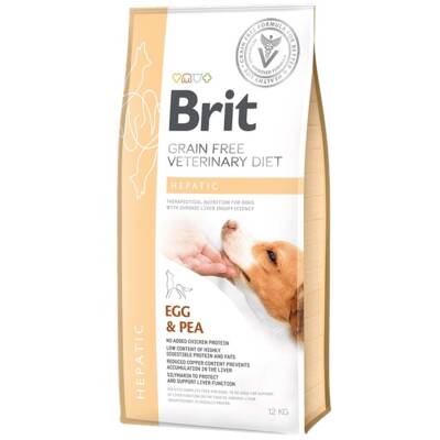 Brit Veterinary Diet Hepatic Karaciğer Yetmezliği olan Köpekler için Tahılsız Köpek Maması 12 kg - 1