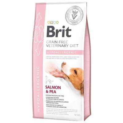 Brit Veterinary Diet Hypo-Allergenic Cilt Sağlığı Destekleyici Tahılsız Köpek Maması 12 kg - 1