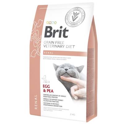 Brit Veterinary Diet Renal Böbrek Yetmezliği olan Kediler için Tahılsız Kedi Maması 2 kg - 1