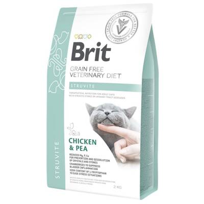 Brit Veterinary Diet Struvite İdrar Yolu Sağlığı Destekleyici Tahılsız Kedi Maması 2 kg - 1