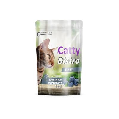 Catty Bistro Üriner Tavuklu ve Yaban Mersinli Kedi Ödül Maması 60 Gr - 1