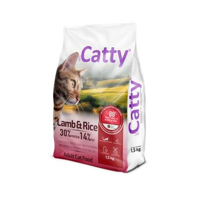 Catty Kuzulu ve Pirinçli Yetişkin Kedi Maması 1,5 Kg - 1