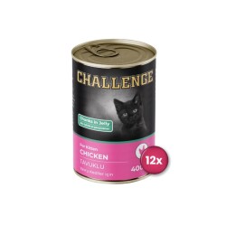 Challenge Tavuklu Yavru Kedi Konservesi 400 Gr X 12 Adet - Challenge