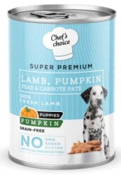 Chef's Choice Kuzulu ve Bal Kabaklı Tahılsız Ezme Yavru Köpek Konservesi 400 gr - Chef's Choice