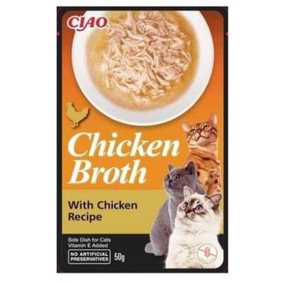 Ciao Chicken Churu Broth Tavuklu ve Tavuk Sulu Kedi Ödül Maması 50 gr - 1