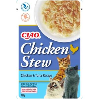Ciao Chicken Churu Stew Tavuk Güveç ve Ton Balıklı Kedi Ödül Maması 50 gr - 1