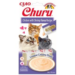 Ciao Churu Cream Tavuklu ve Karidesli Kedi Ödül Kreması 4*14 Gr - 1