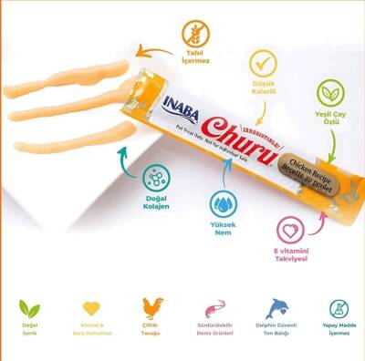 Ciao Churu Cream Tavuklu ve Yengeçli Kedi Ödül Kreması 4*14 Gr - 2