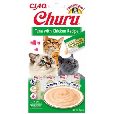 Ciao Churu Cream Ton Balıklı ve Tavuklu Kedi Ödül Kreması 4*14 Gr - 1