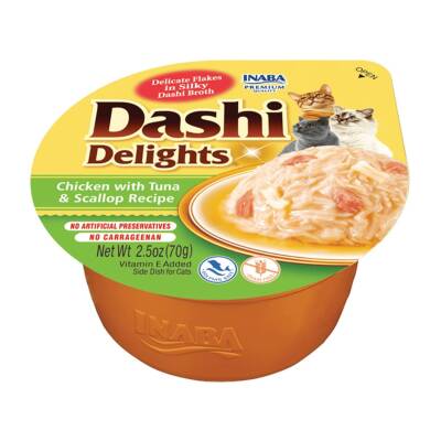 Ciao Dashi Delights Tavuk Ton Balığı ve Deniz Tarağı Kedi Çorbası 70 gr - 1