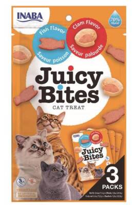 Ciao Juicy Bites Balıklı ve İsteridyeli Kedi Ödül Maması 3 X 11,3 gr - 1