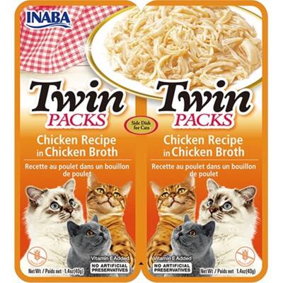 Ciao Twins Churu Tavuk Etlı Tavuk Sulu Kedi Çorbası 2 X 40 gr - 1