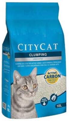 City Cat Aktif Karbonlu Topaklaşan Kedi Kumu 10 lt - 1