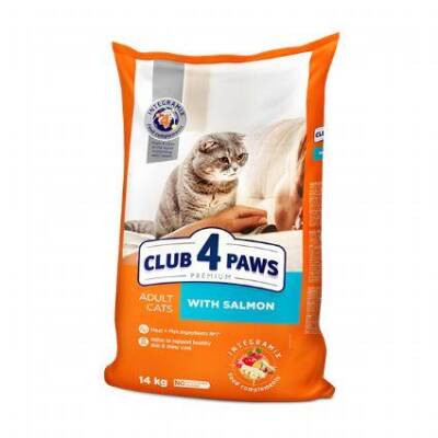 Club 4 Paws Premium Somonlu Yetişkin Kedi Maması 14 kg - 1