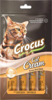 Crocus Tavuklu Krema Kedi Ödülü 4 X 15 gr - 1