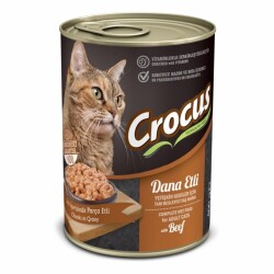 Crocus Yetişkin Kedi Dana Etli Yaş Mama 400 gr - Crocus