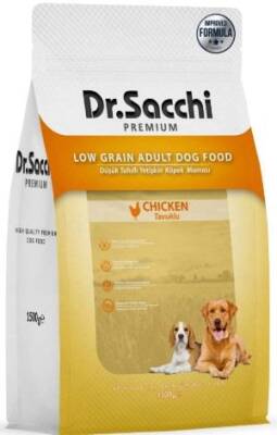 Dr. Sacchi Premium Düşük Tahıllı Tavuklu Yetişkin Köpek Maması 1,5 kg - 1