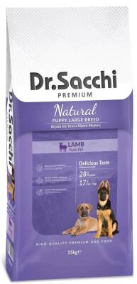 Dr. Sacchi Puppy Large Lamb Büyük Irk Yavru Köpek Maması 15 kg - 1