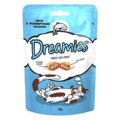 Dreamies İçi Dolgulu Somonlu Kıtır Kedi Ödülü 60 gr - 1
