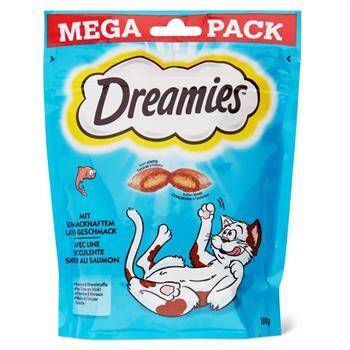 Dreamies Mega İçi Dolgulu Somonlu Kıtır Kedi Ödülü 180 gr - 1