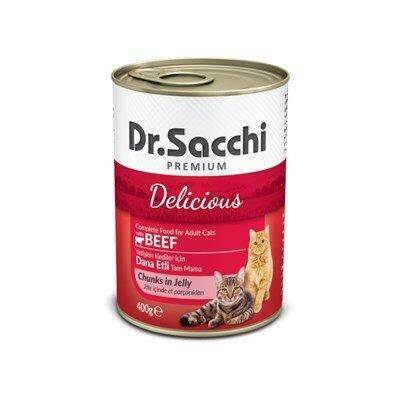 Dr.Sacchi Kedi Konservesi Sığır Etli 400 gr - 1