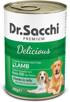 Dr.Sacchi Konserve Köpek Kuzu Etli 400 gr - 1