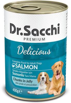 Dr.Sacchi Konserve Köpek Somonlu 400 gr - 1