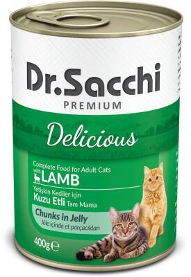 Dr.Sacchi Kuzu Etli Kedi Konservesi 400 gr - 1