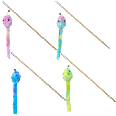 Eastland Ahşap Saplı Peluş Fareli Kedi Oltası 40 cm 1 Adet - 1