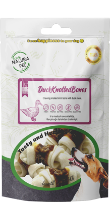 Eco Natura Pet Duck Knotted Bones Ördek Etli Düğüm Kemik 100 gr - 1